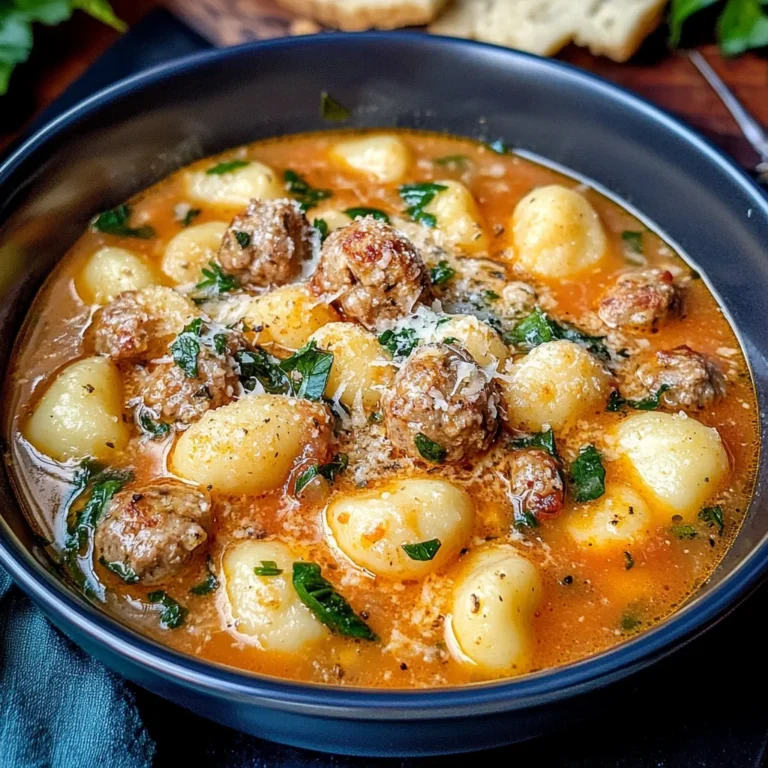 Italian Meatball Gnocchi Soup Recipe