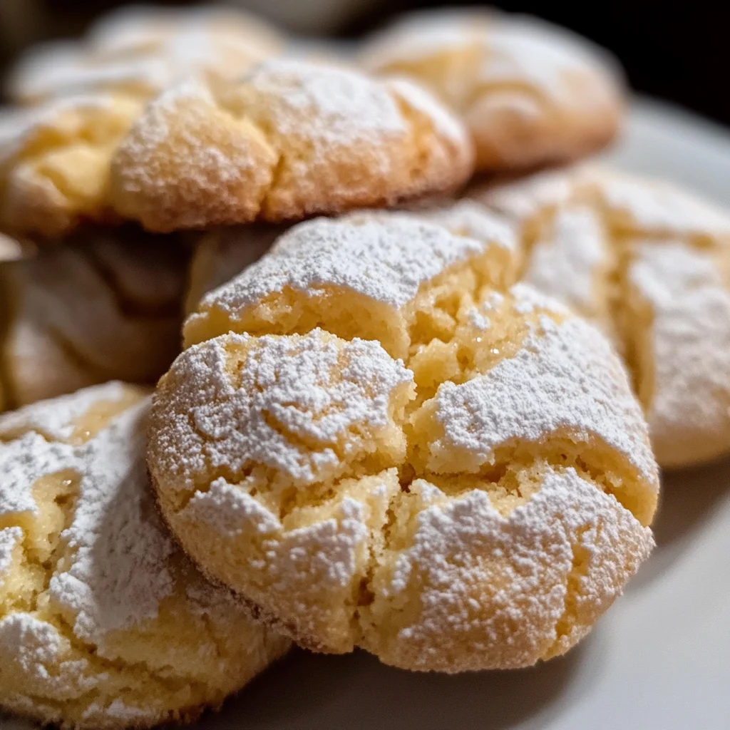 Limoncello Amaretti Cookies
