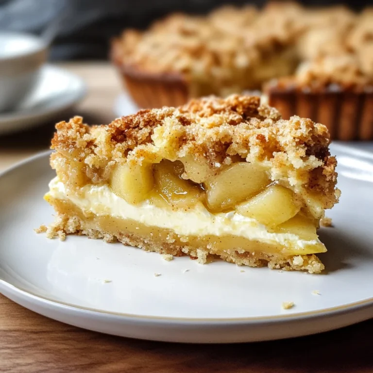 Mascarpone Apple Crumble Torta