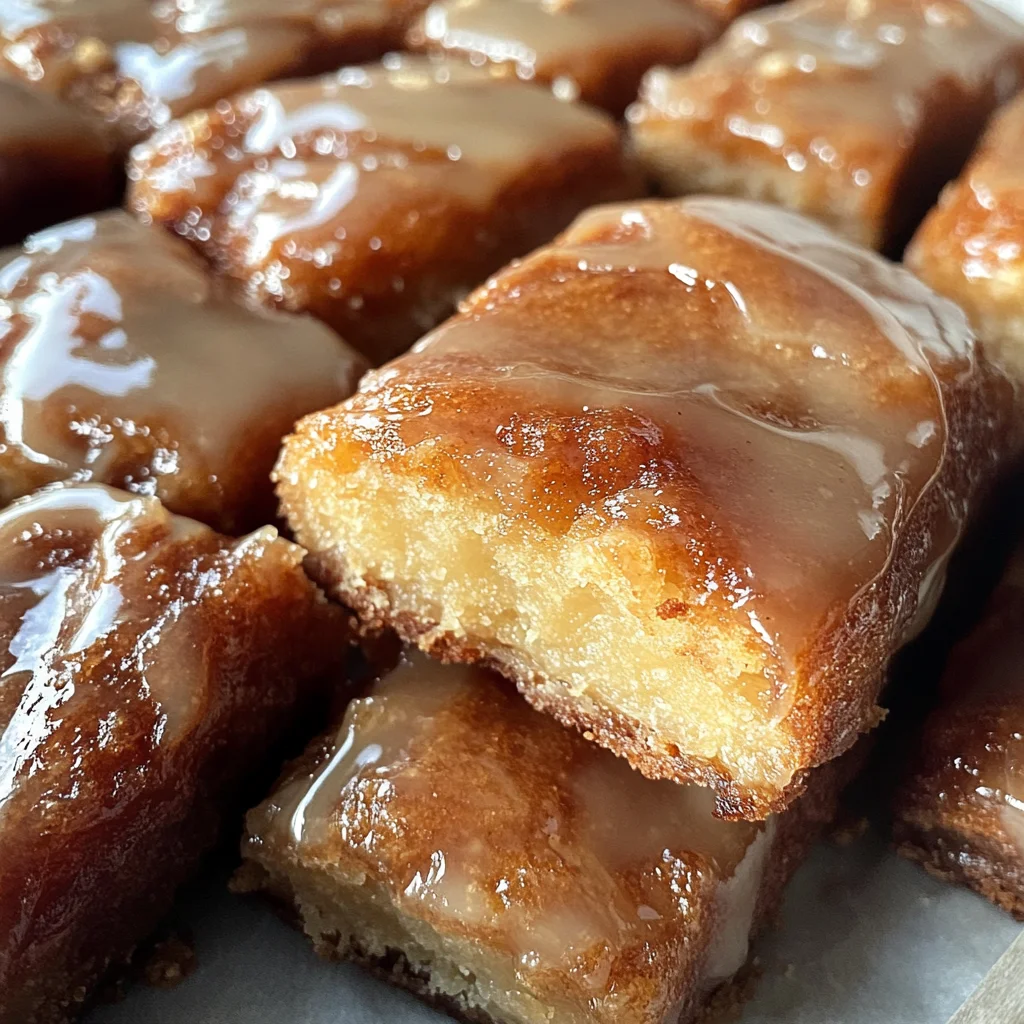 Old-Fashioned Buttermilk Donut Bars with Brown Butter Maple Vanilla Bean Glaze
