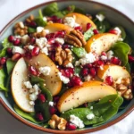 Pear, Pomegranate and Spinach Salad