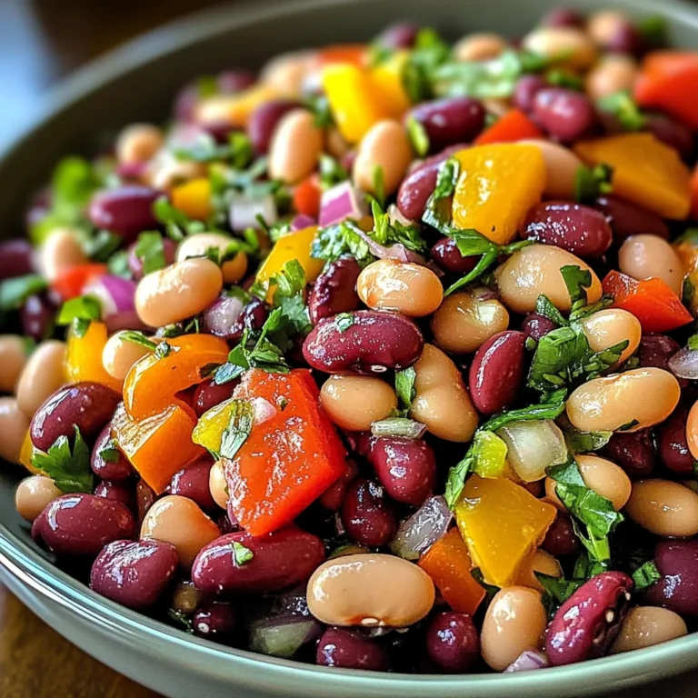 Rainbow Bean Salad: A Vibrant & Healthy Recipe