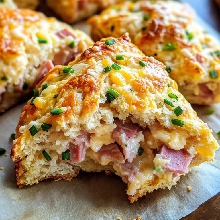 Savory Ham & Cheese Scones