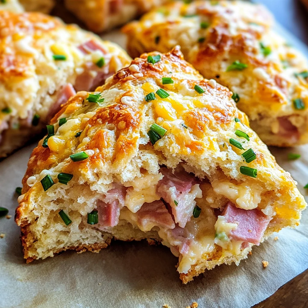 Savory Ham & Cheese Scones