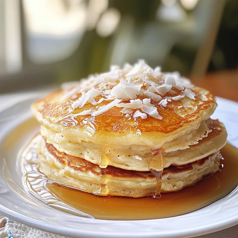 coconut cream pancakes