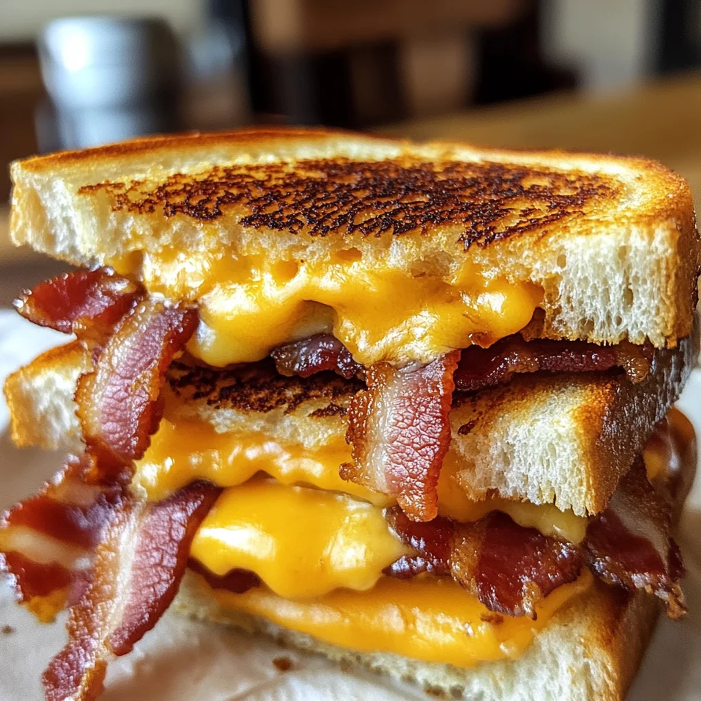 Bacon Wrapped Grilled Cheese Fingers