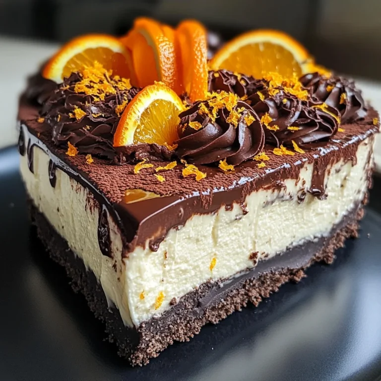 Chocolate Orange Cheesecake Delight