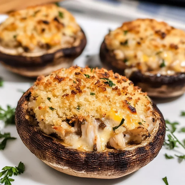 Crab-Stuffed Portobello Mushrooms