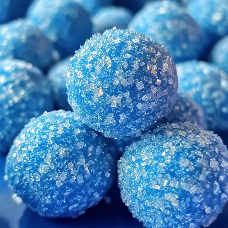 Easy Blue Christmas Truffles