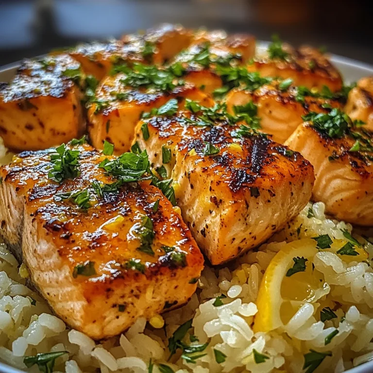 Mediterranean Salmon Lemon Rice