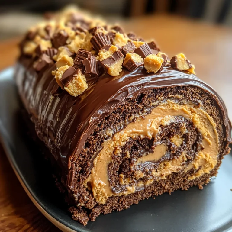 Peanut Butter Cup Chocolate Roll