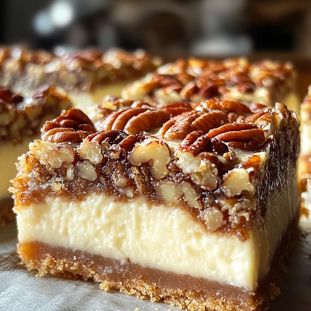 Pecan Pie Cheesecake Bars