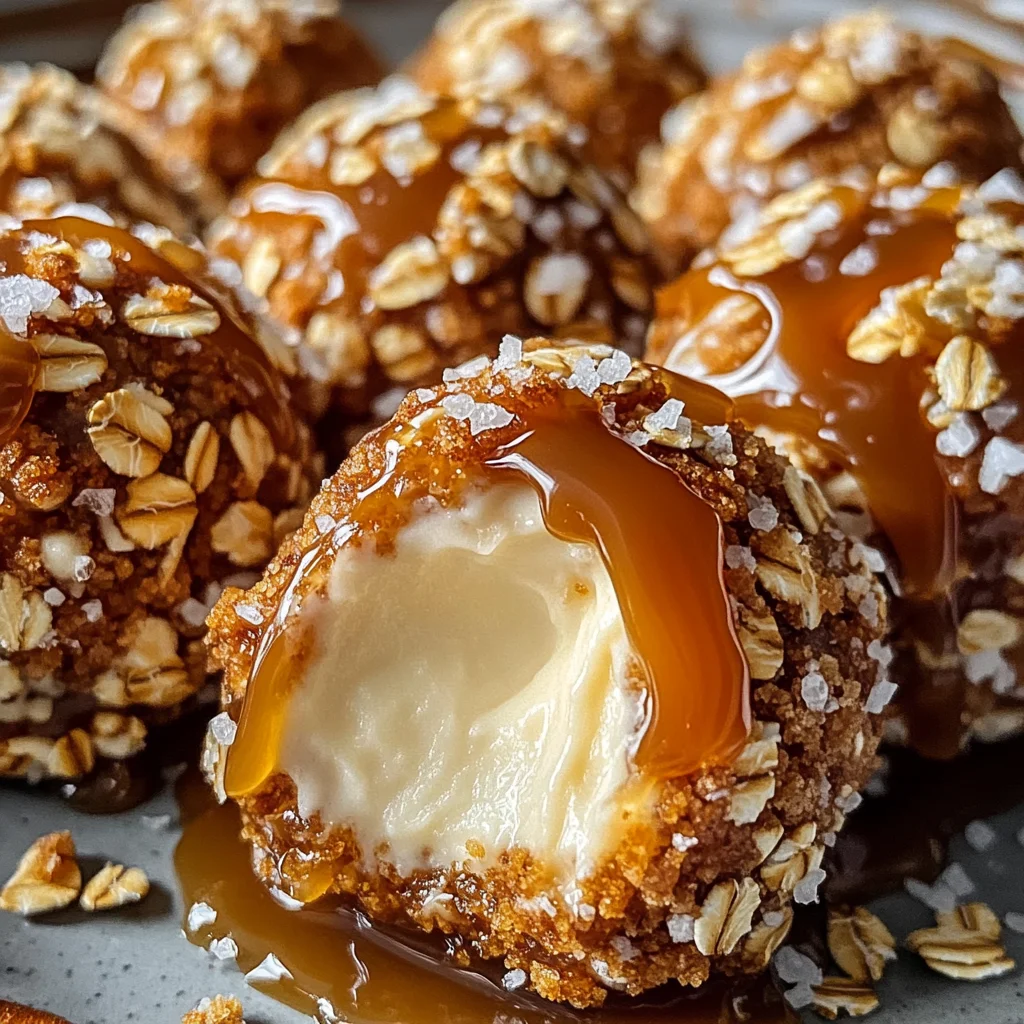 Salted Caramel Pretzel Cheesecake Balls