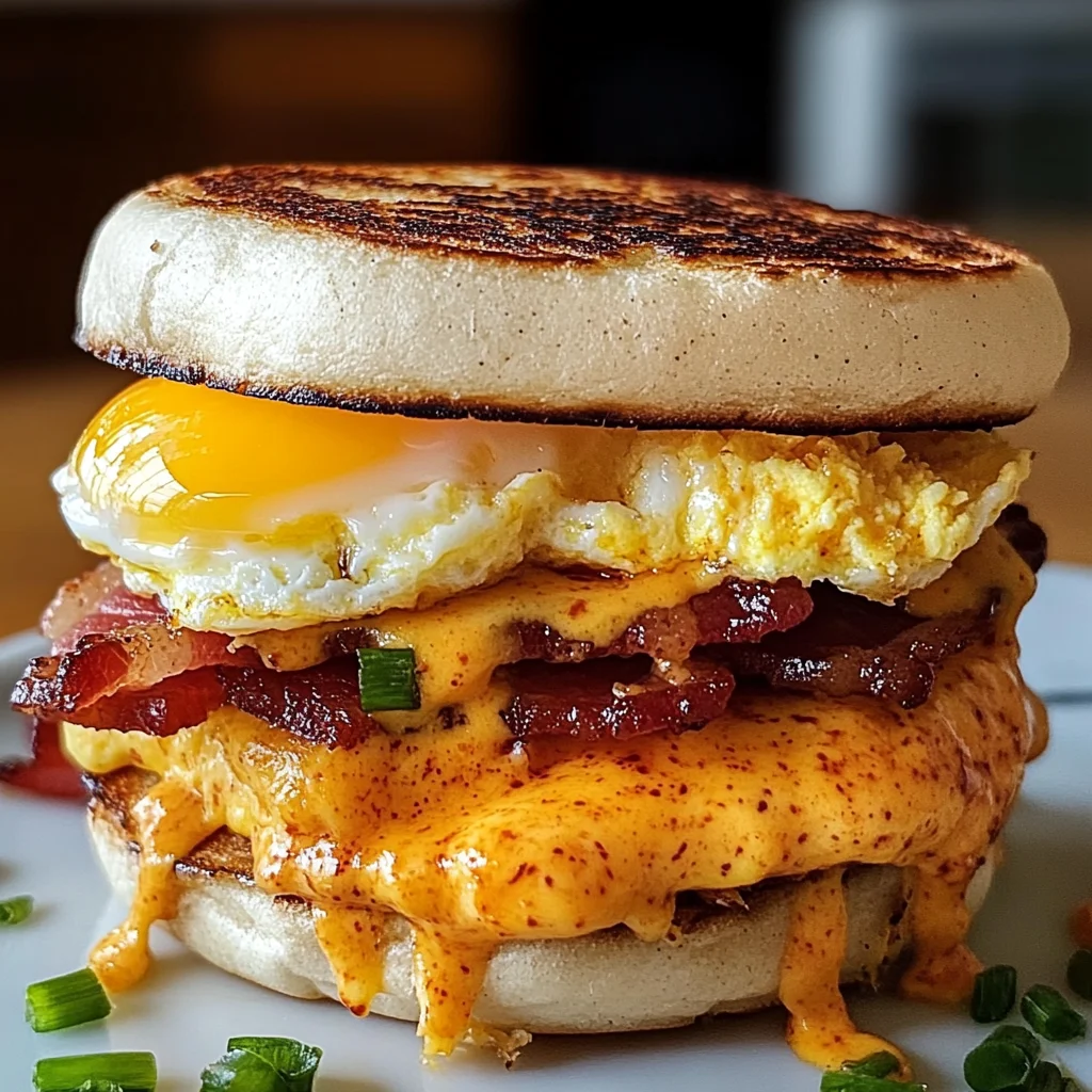 Spicy Chipotle Egg Breakfast Sandwiches