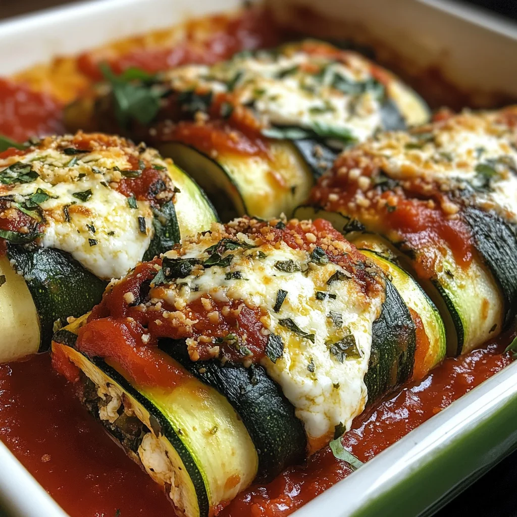 Vegan Zucchini Spinach Rollatini