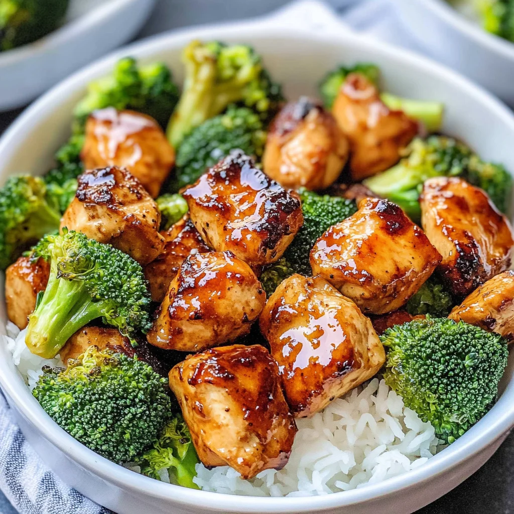 Air Fryer Chicken Bites and Broccoli