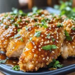 Baked Crunchy Hot Honey Chicken Recipe