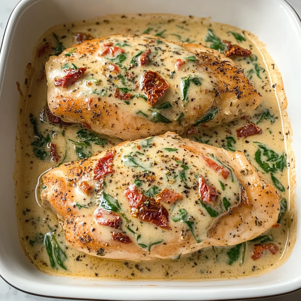 Baked Tuscan Chicken Breast