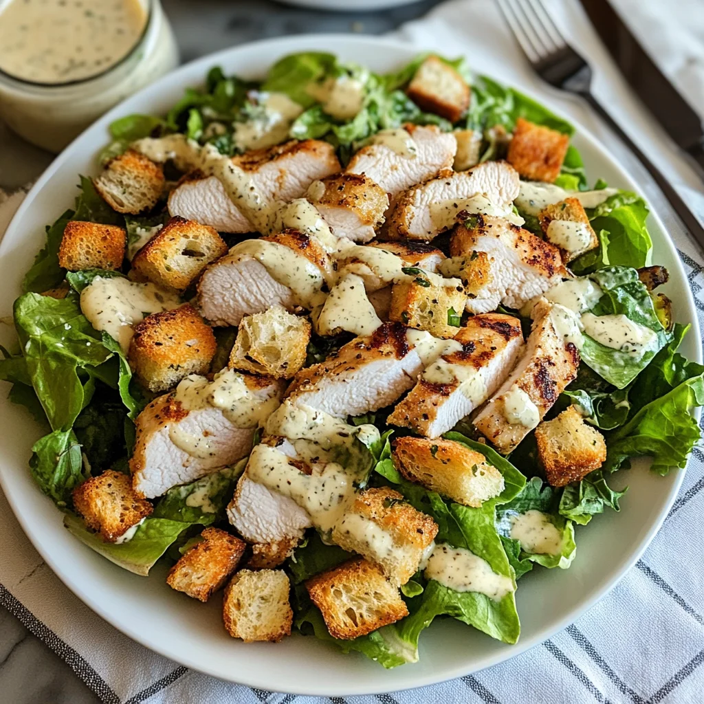 Best Chicken Caesar Salad with Homemade Croutons