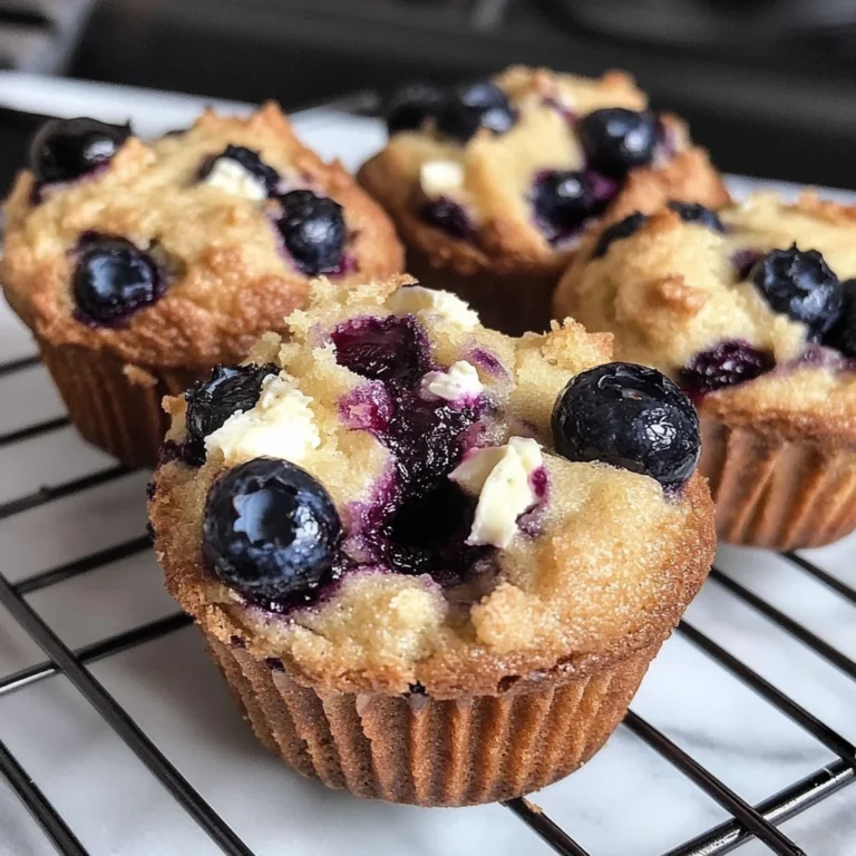 Blueberry Cream Cheese Protein Muffins