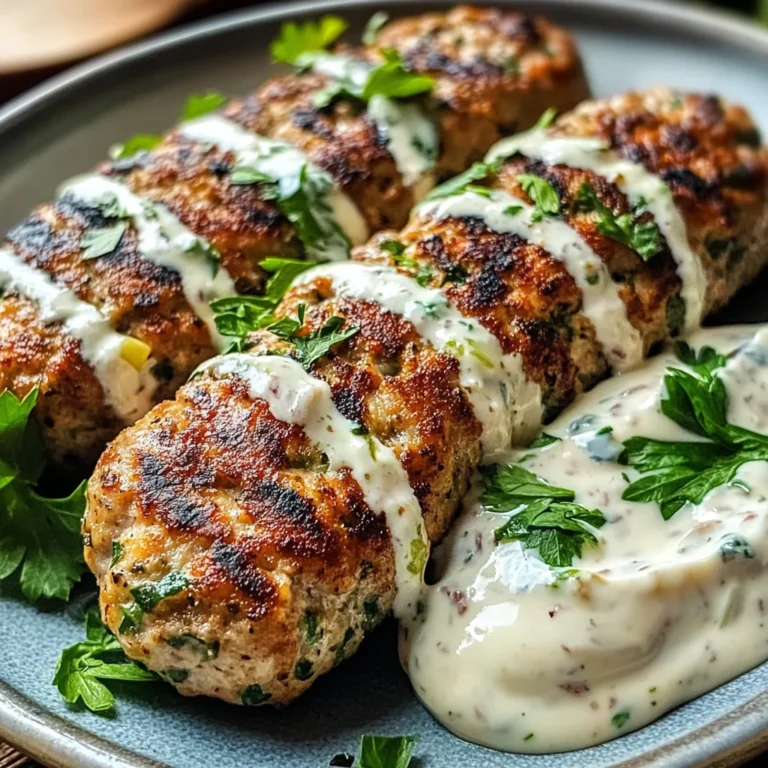 Chicken Kofta with Garlic Yogurt Sauce Recipe: A Must-Try!