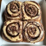 Chocolate Cinnamon Roll with Espresso Cream Cheese Icing