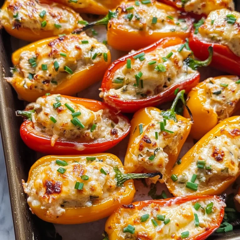 Cream Cheese Stuffed Mini Peppers