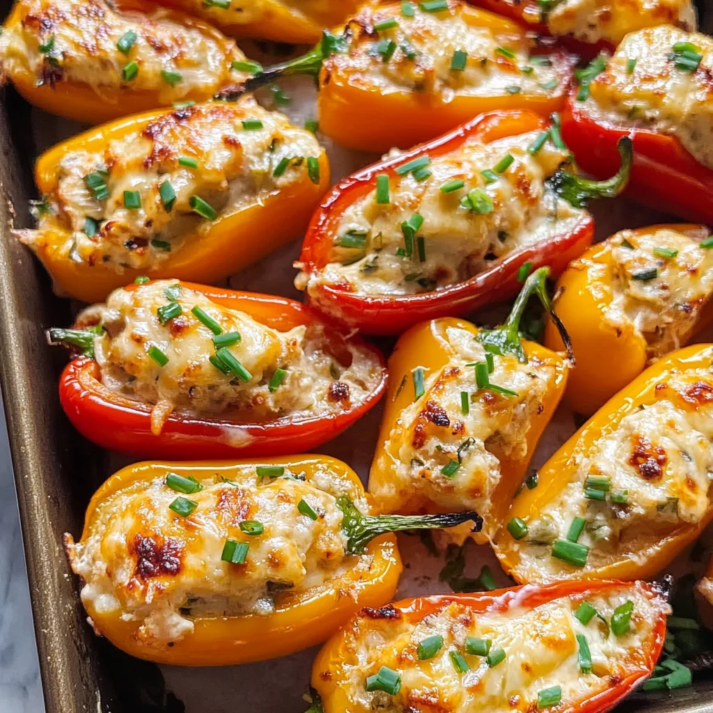 Cream Cheese Stuffed Mini Peppers