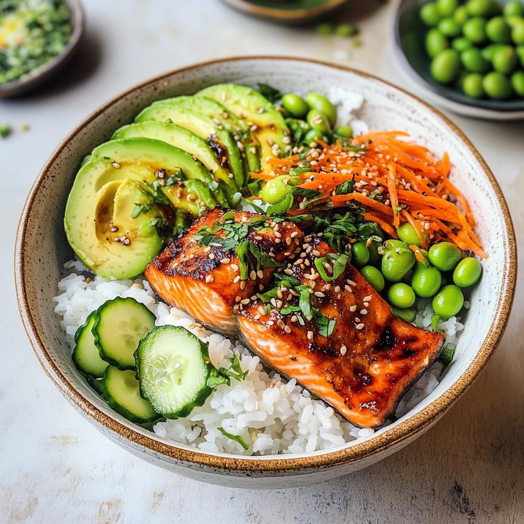 Crispy Salmon and Rice Bowl