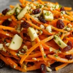 Crunchy Apple & Carrot Salad with Creamy Citrus Dressing Recipe