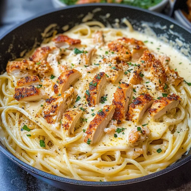 Easy Creamy Cajun Chicken Spaghetti with Garlic Mozzarella Sauce