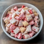 Easy Strawberry Shortcake Puppy Chow