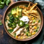 Flavorful Crockpot White Chicken Chili Soup