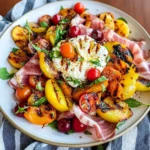 Grilled Nectarine Burrata Prosciutto Salad