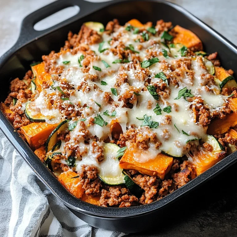 Ground Turkey Sweet Potato Bake