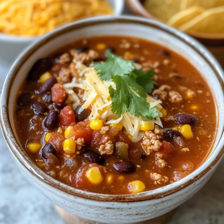 Ground Turkey Taco Soup