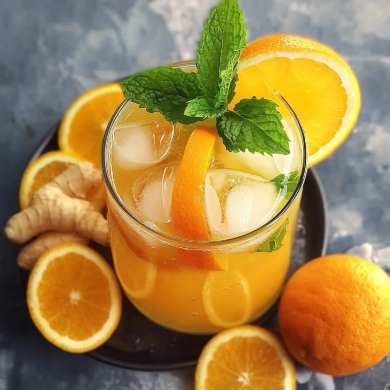Iced Orange Ginger Green Tea