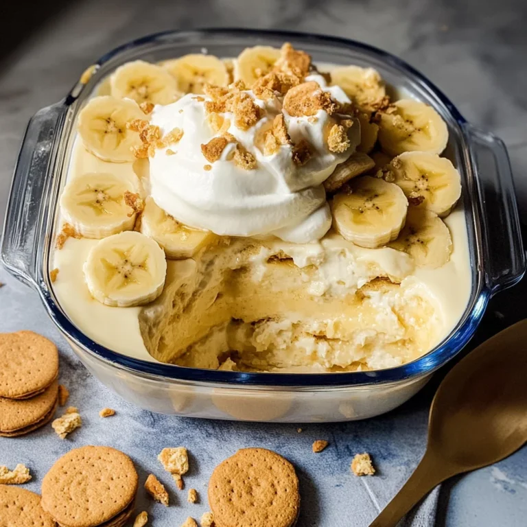 No Bake Banana Pudding