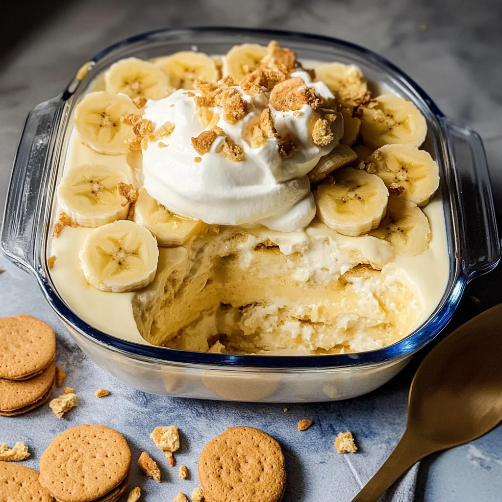 No Bake Banana Pudding
