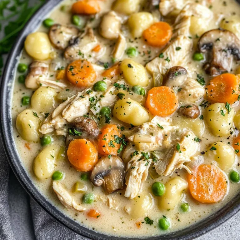 One Pot Gnocchi Chicken Pot Pie