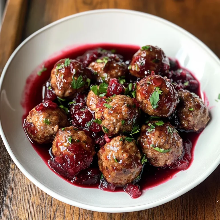 Quick Cranberry Meatballs (Christmas Recipe)