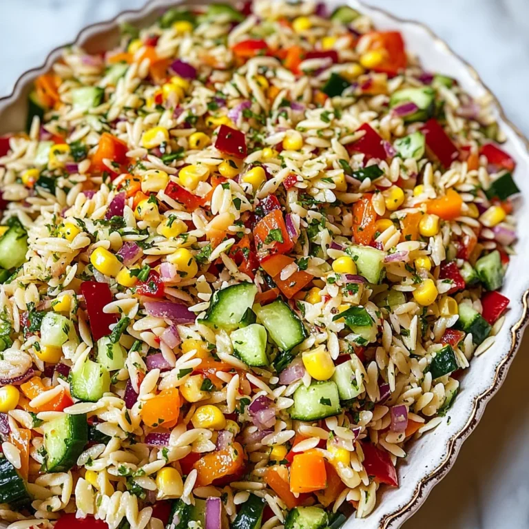 Rainbow Orzo Salad