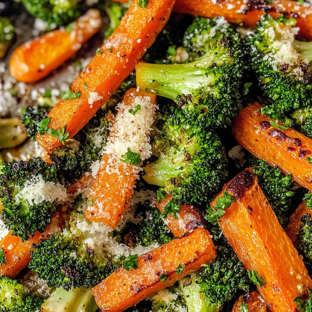 Roasted Broccoli and Carrots