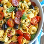 Roasted Red Pepper and Parmesan Tortellini Salad