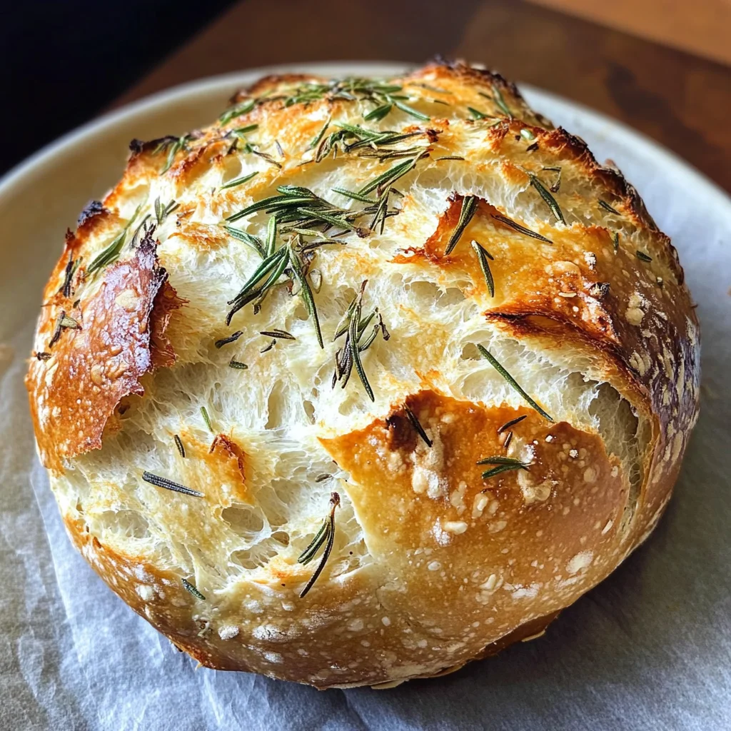 Rosemary & Roasted Garlic Artisan Bread