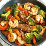 STEAK AND SHRIMP STIR FRY