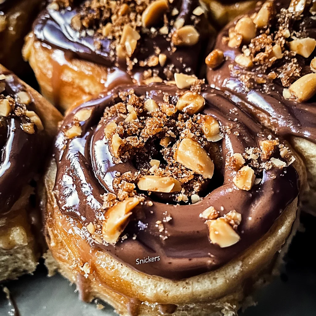 "Snickers" Cinnamon Rolls