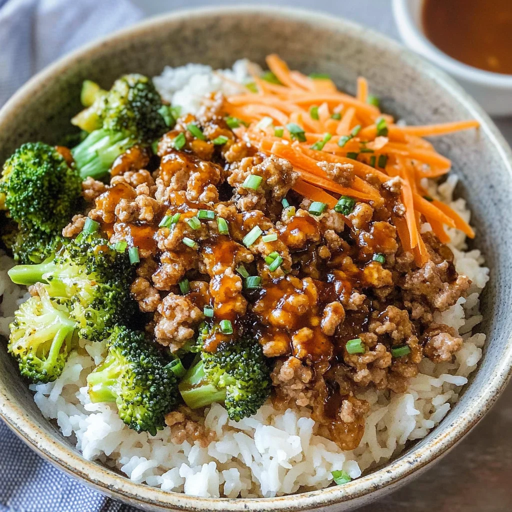 Teriyaki Turkey Rice Bowl