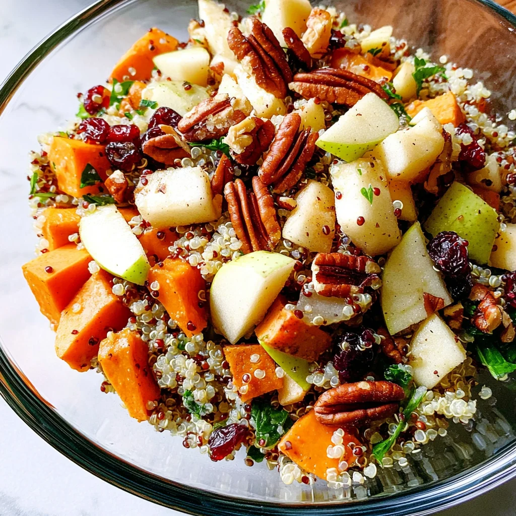 Apple Sweet Potato Quinoa Salad