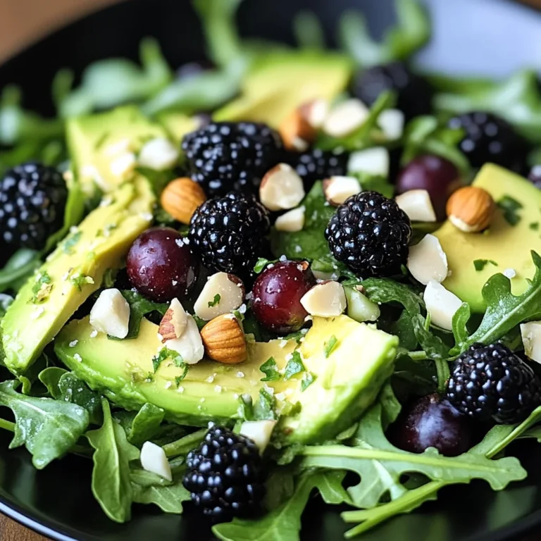 Blackberry, Avocado, and Arugula Salad
